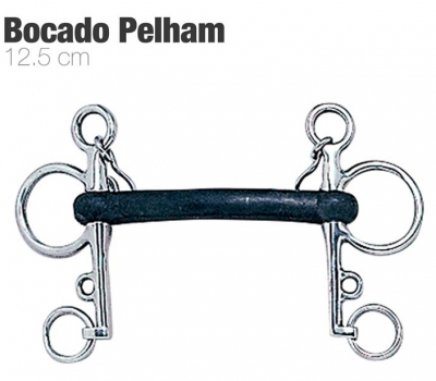 BOCADO PELHAM GOMA INOX